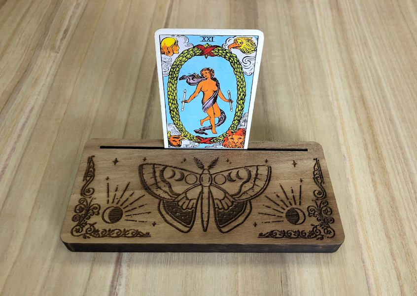 Expositor Cartas del Tarot Polilla